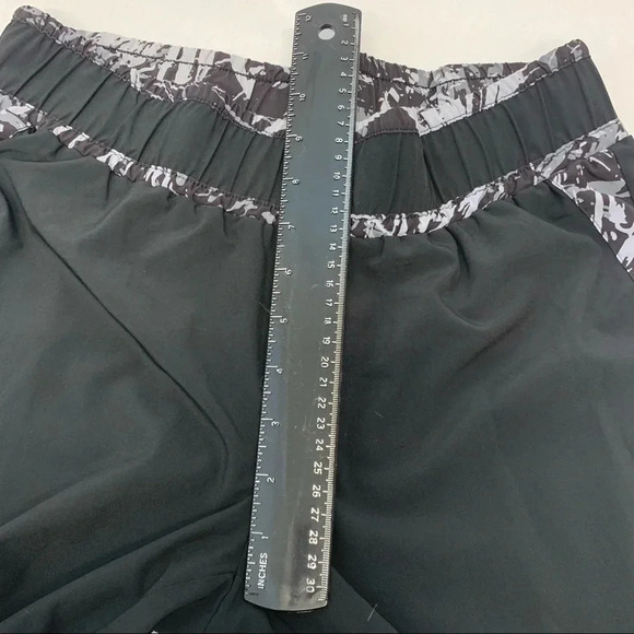 Fabletics Athletic Pants Woman Small Black Elastic Waist Taped Leg Tuxedo Stripe - Picture 13 of 13